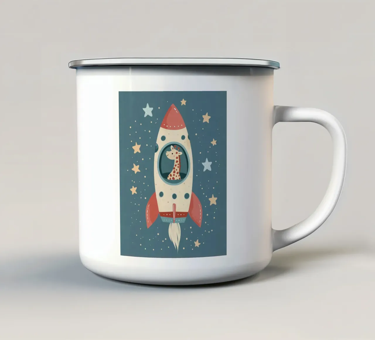 Razzo stravagante tazza in smalto da Happy Littles