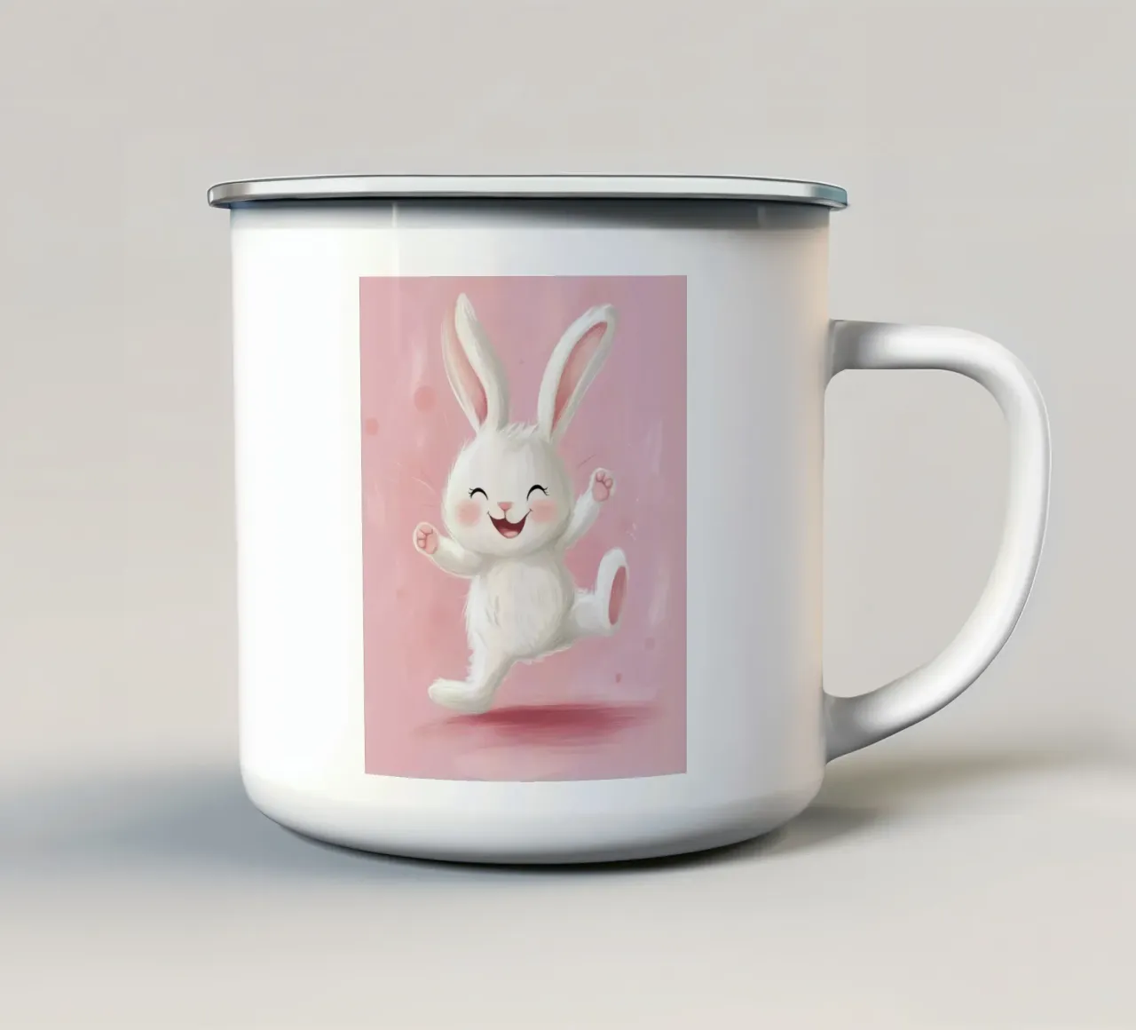 Coniglietto stravagante tazza in smalto da Happy Littles