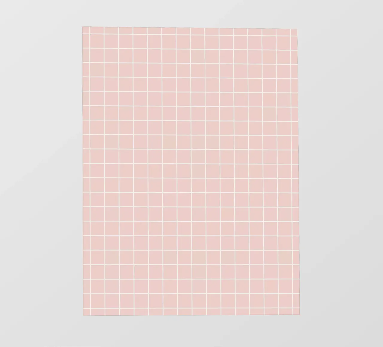 Minimal Basic Classic Grid | Blanco sobre rosa bebé pálido pastel lonas publicitarias de Beauty in Simplicity