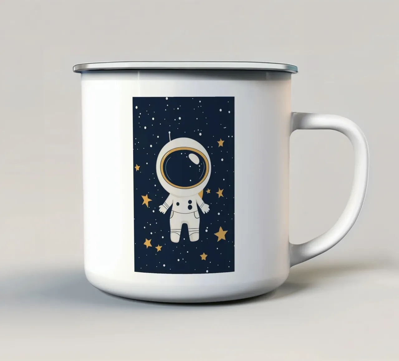 Astronauta stravagante tazza in smalto da Happy Littles
