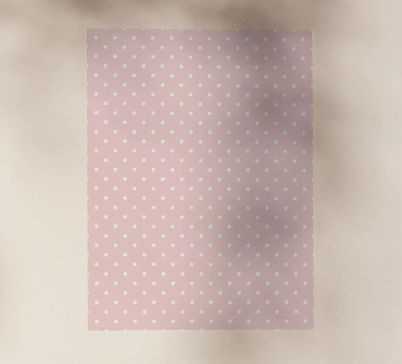 Minimal Basic Classic Polka Dots | White on Pale Blush Pink pellicola backlit da Beauty in Simplicity