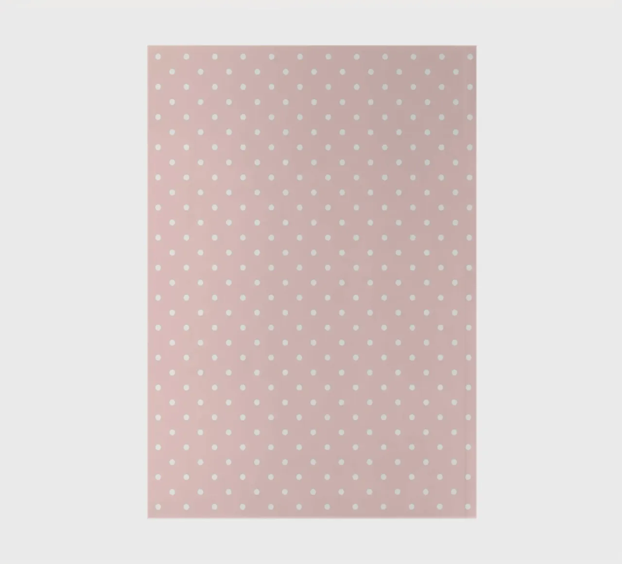 Minimal Basic Classic Polka Dots | White on Pale Blush Pink notebook by Beauty in Simplicity