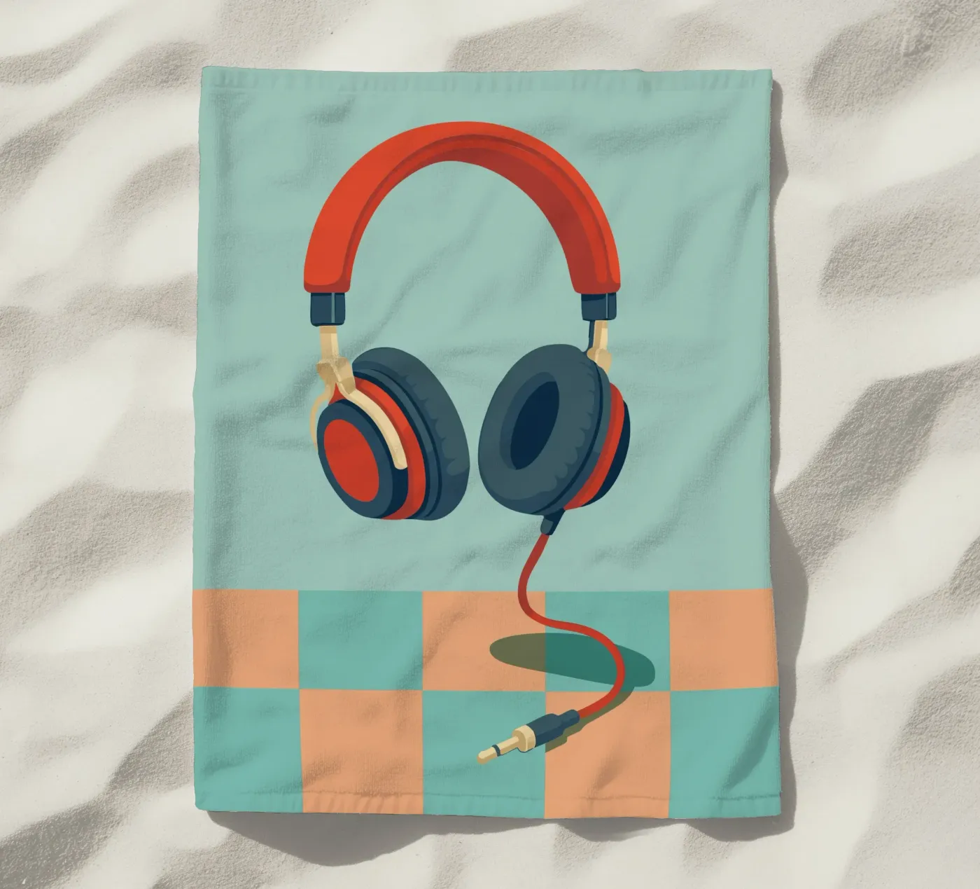 Retro Kopfhörer telo mare da DARIA IVANOVNA