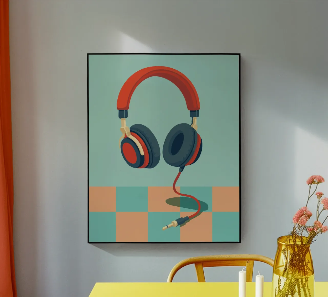 Retro Kopfhörer plexiglass da DARIA IVANOVNA