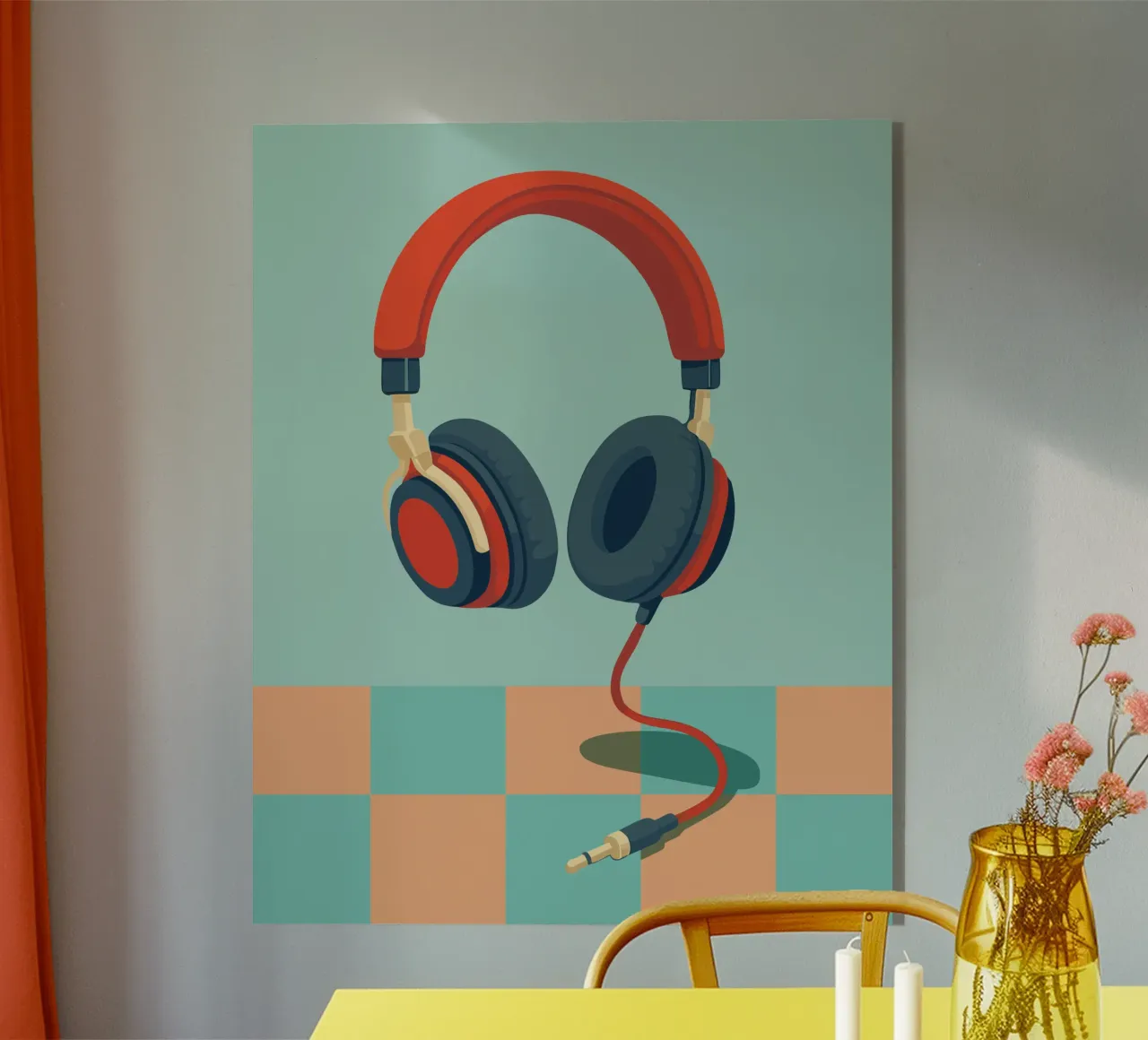 Retro Kopfhörer plexiglass da DARIA IVANOVNA