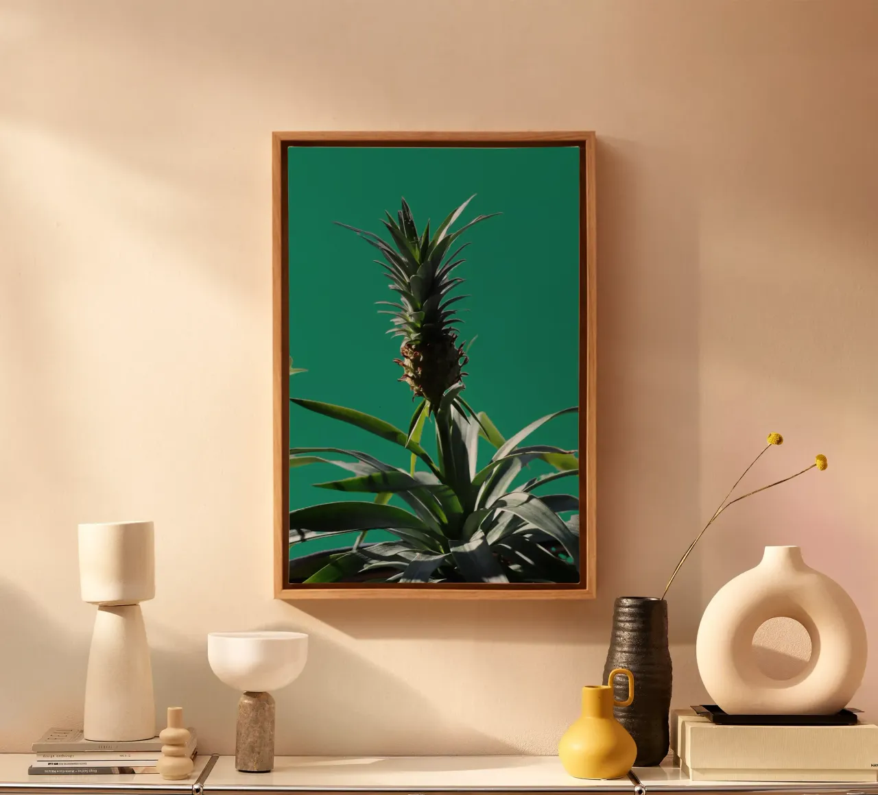 L'ananas tela con Cornice a cassetta da Alexandra Joseph Fotomomente