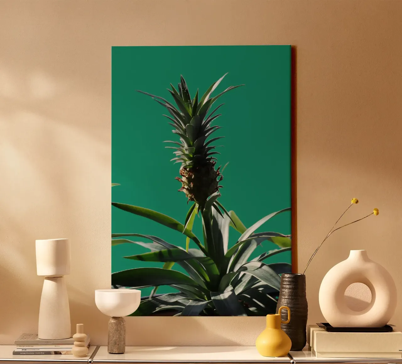 L'ananas tela con Cornice a cassetta da Alexandra Joseph Fotomomente