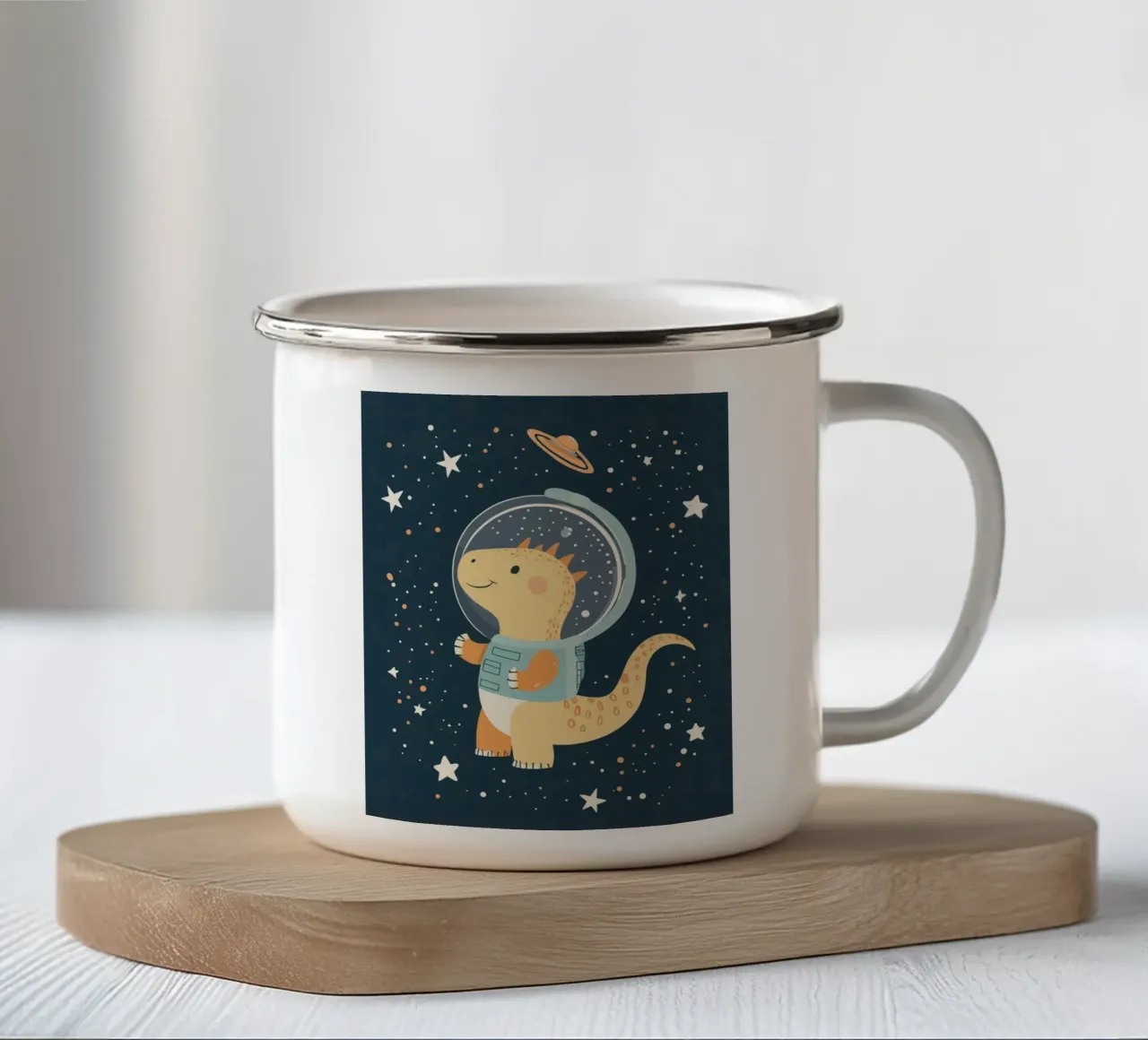 Dino stravagante tazza in smalto da Happy Littles