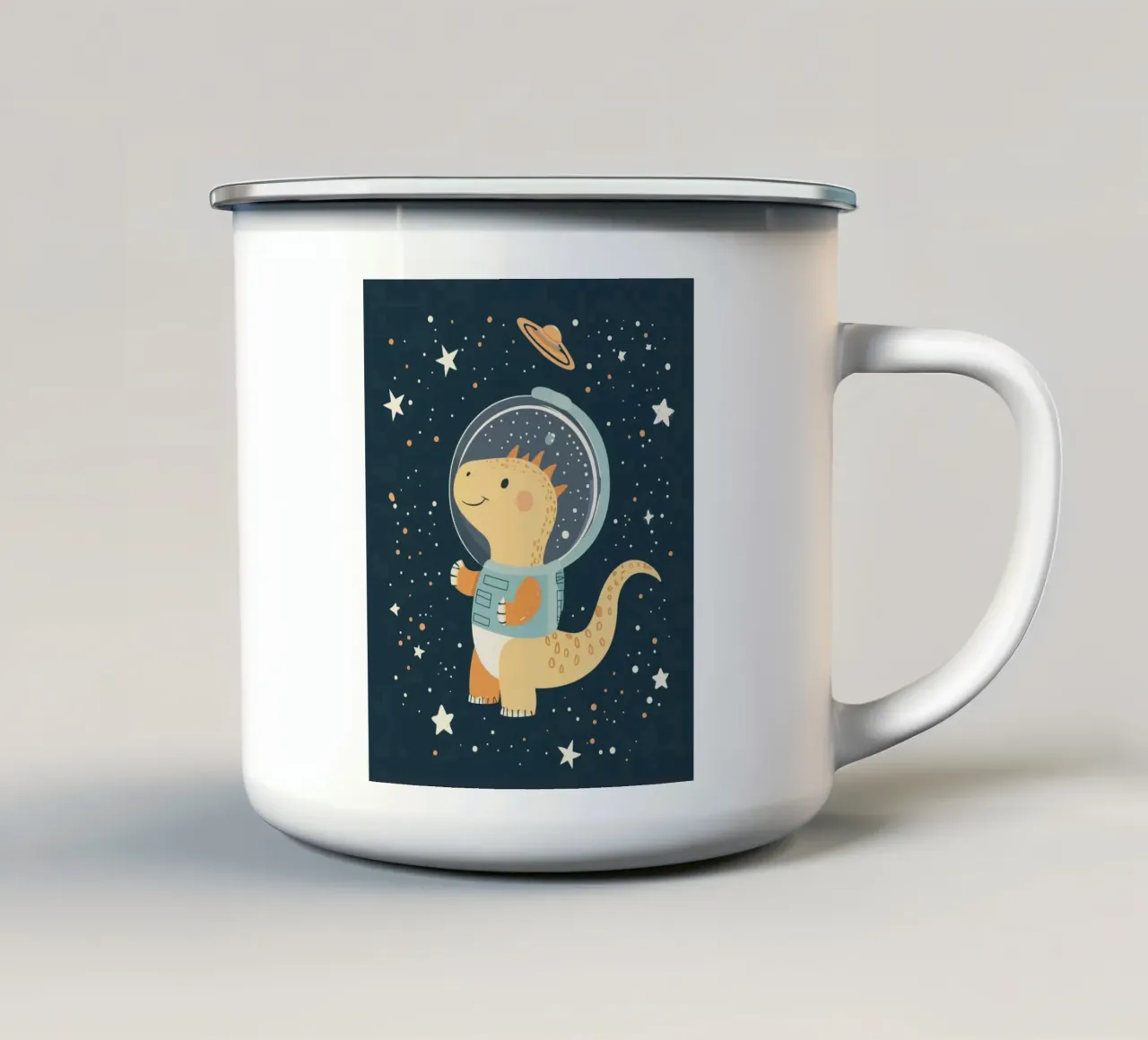 Dino stravagante tazza in smalto da Happy Littles