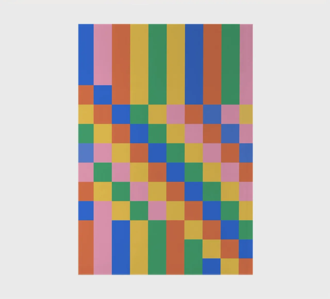 Bauhaus Groovy Checkered Pattern notebook by Paigaam Studio