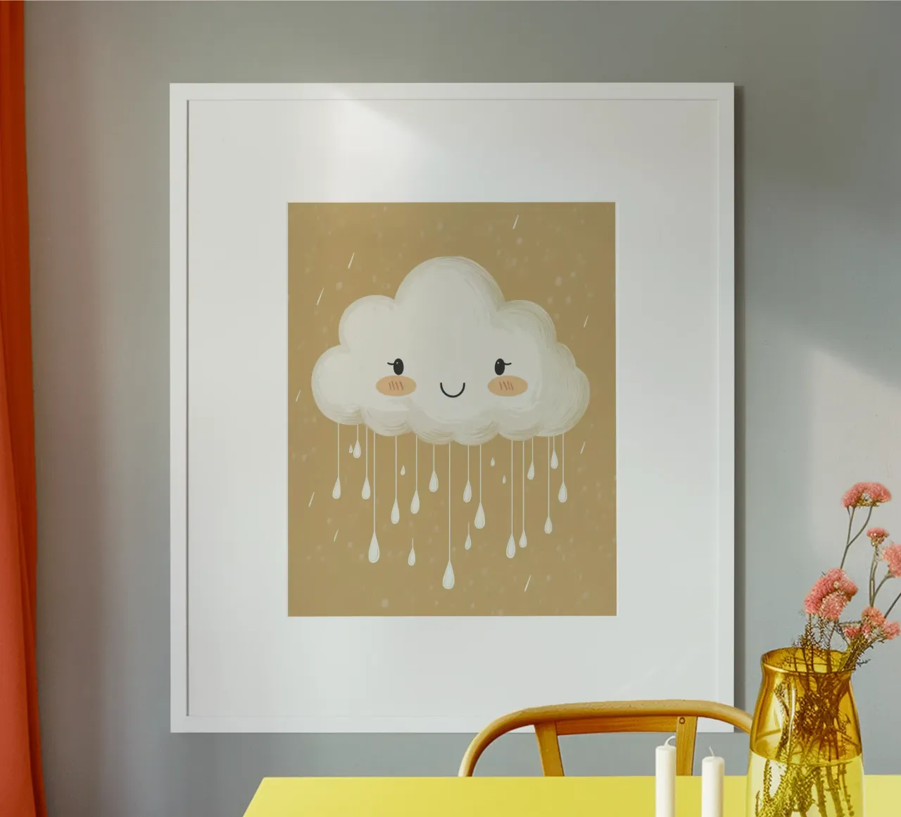 Whimsical Cloud poster by Happy Littles