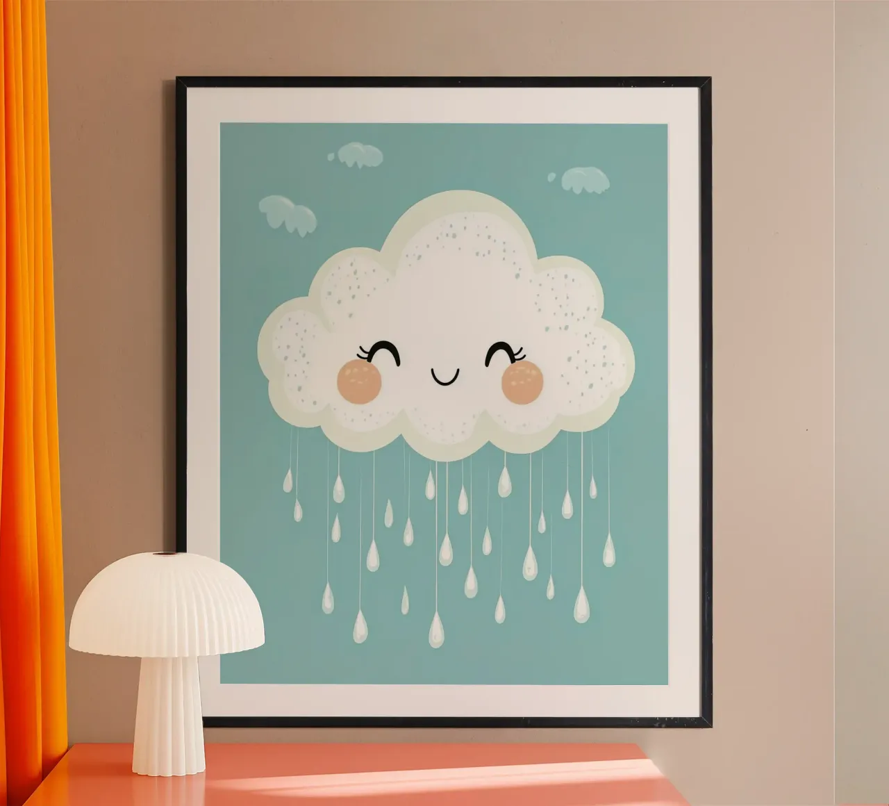 Whimsical Cloud poster by Happy Littles