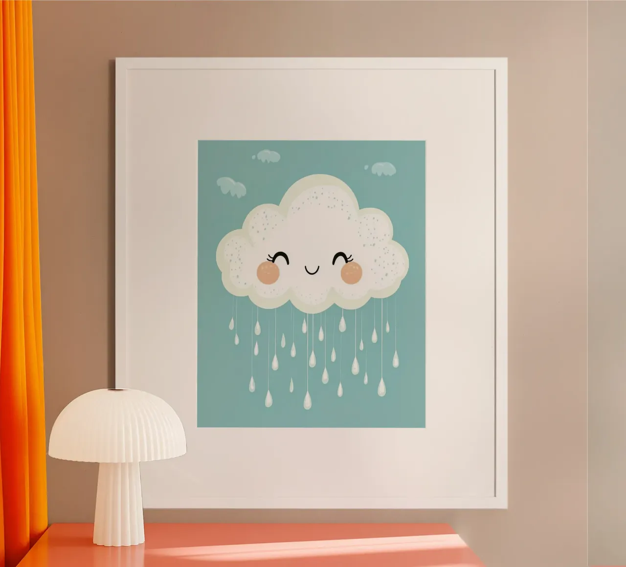 Whimsical Cloud poster by Happy Littles