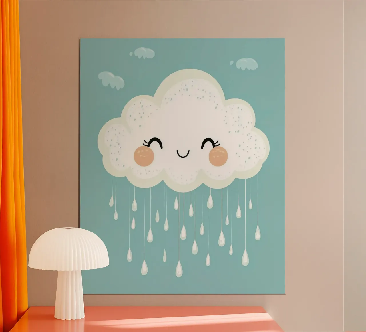 Whimsical Cloud poster by Happy Littles