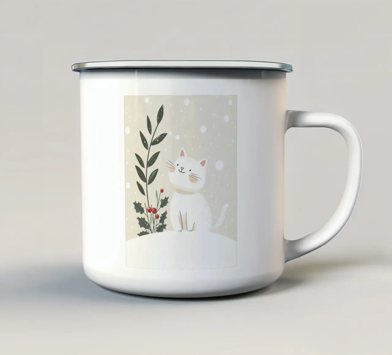 Gatto capriccioso tazza in smalto da Happy Littles