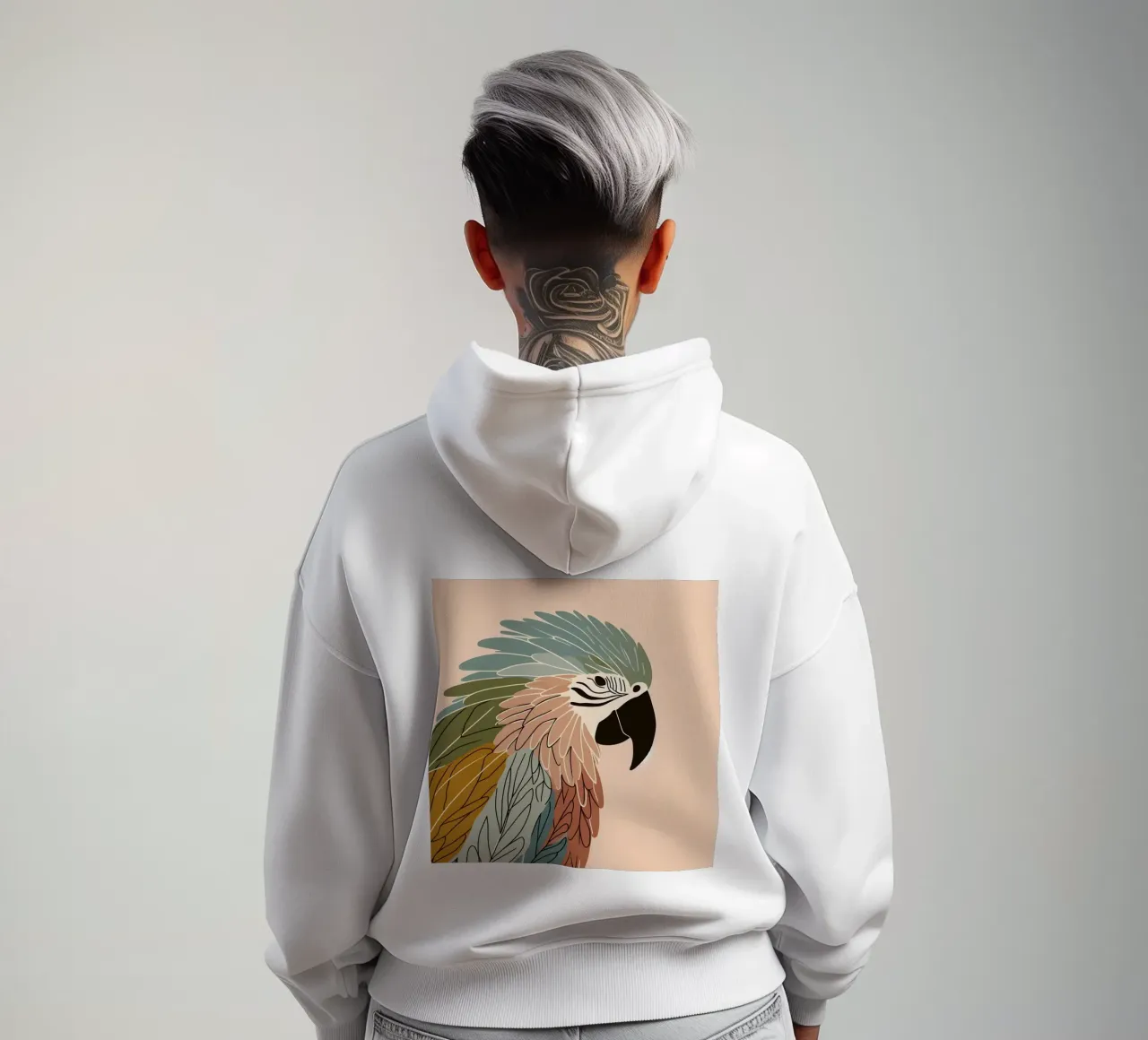 Anima colorata felpa con cappuccio da KANESYAARTS