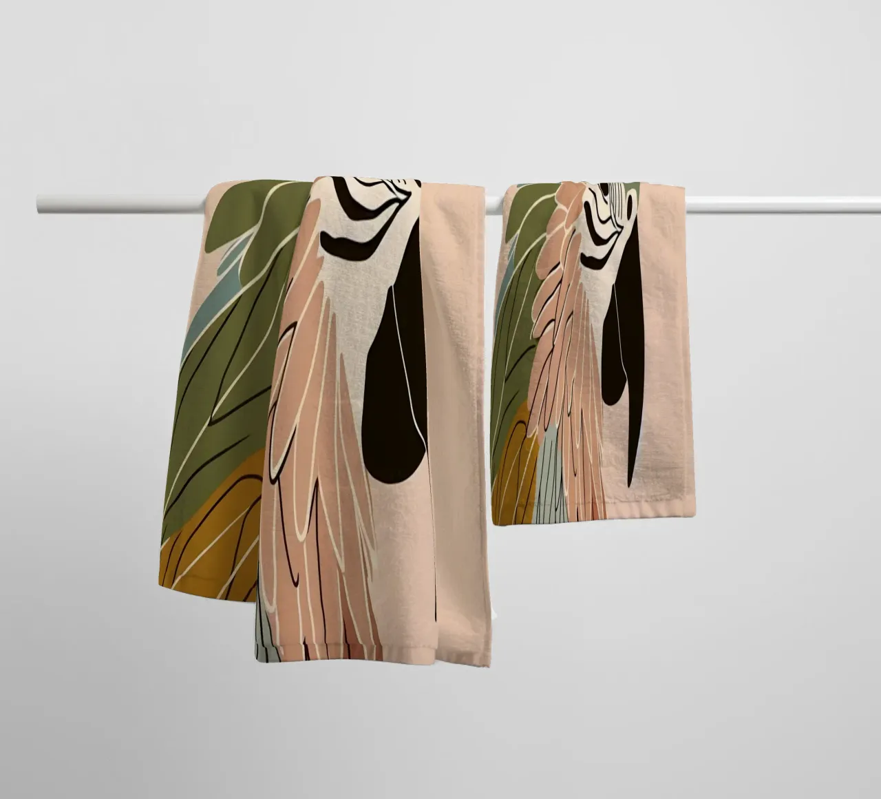 Anima colorata asciugamano da bagno da KANESYAARTS