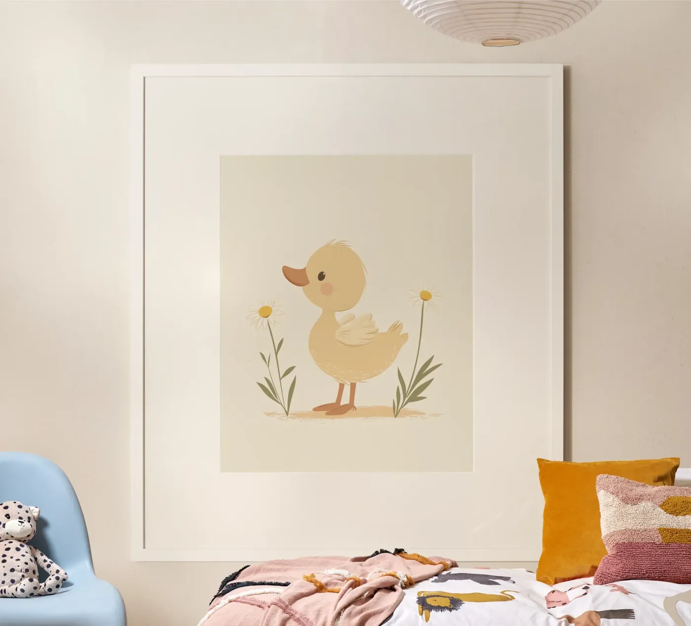 Whimsical Duck poster van Happy Littles