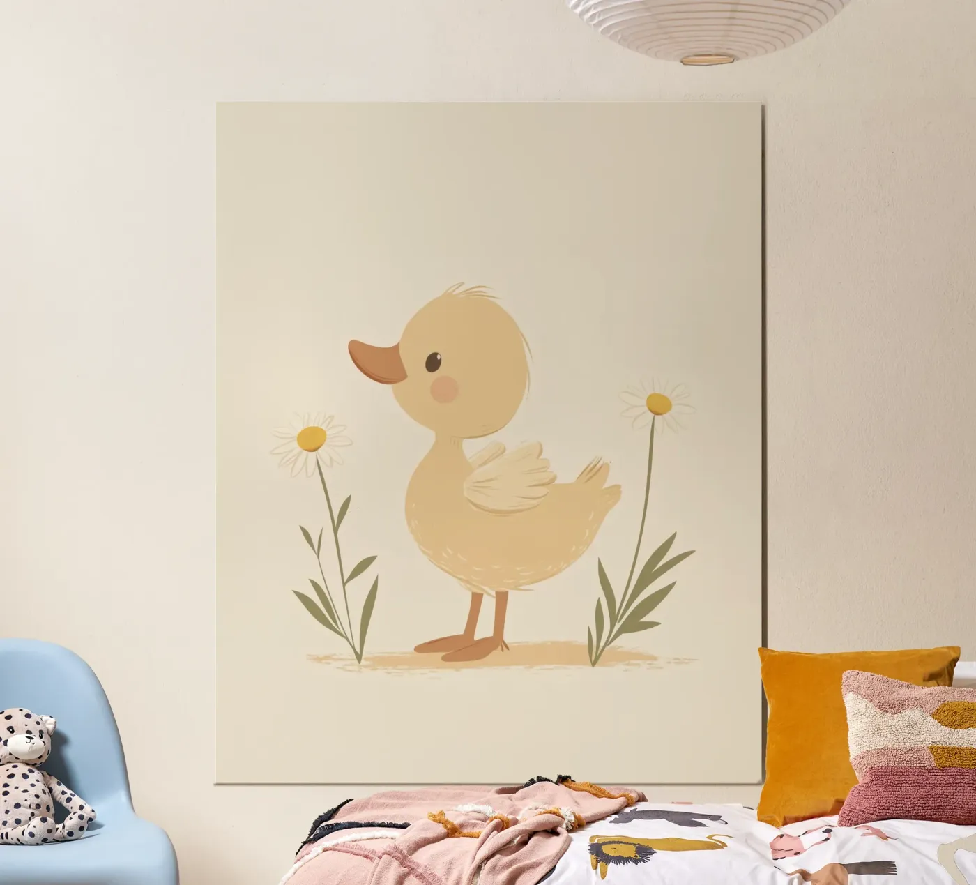 Whimsical Duck poster van Happy Littles
