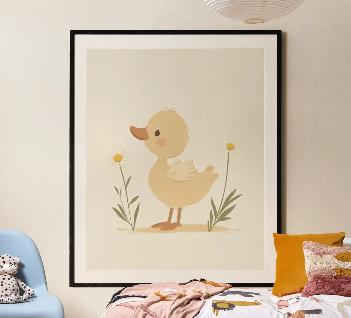 Whimsical Duck poster van Happy Littles