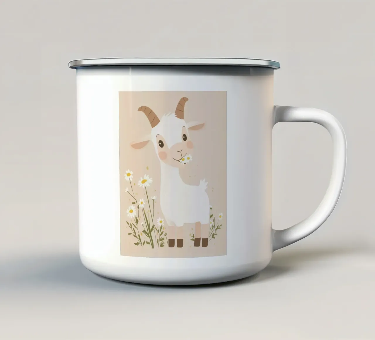 Capra stravagante tazza in smalto da Happy Littles
