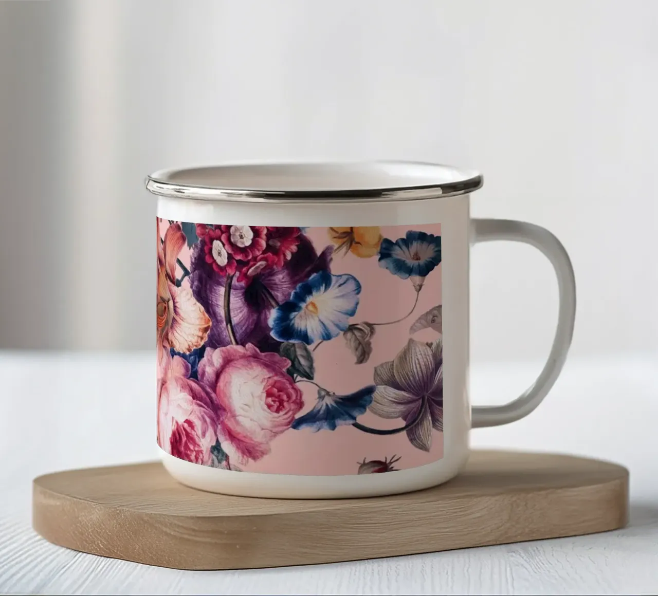 Mystic Blooms III tazza in smalto da burcukorkmazyurek
