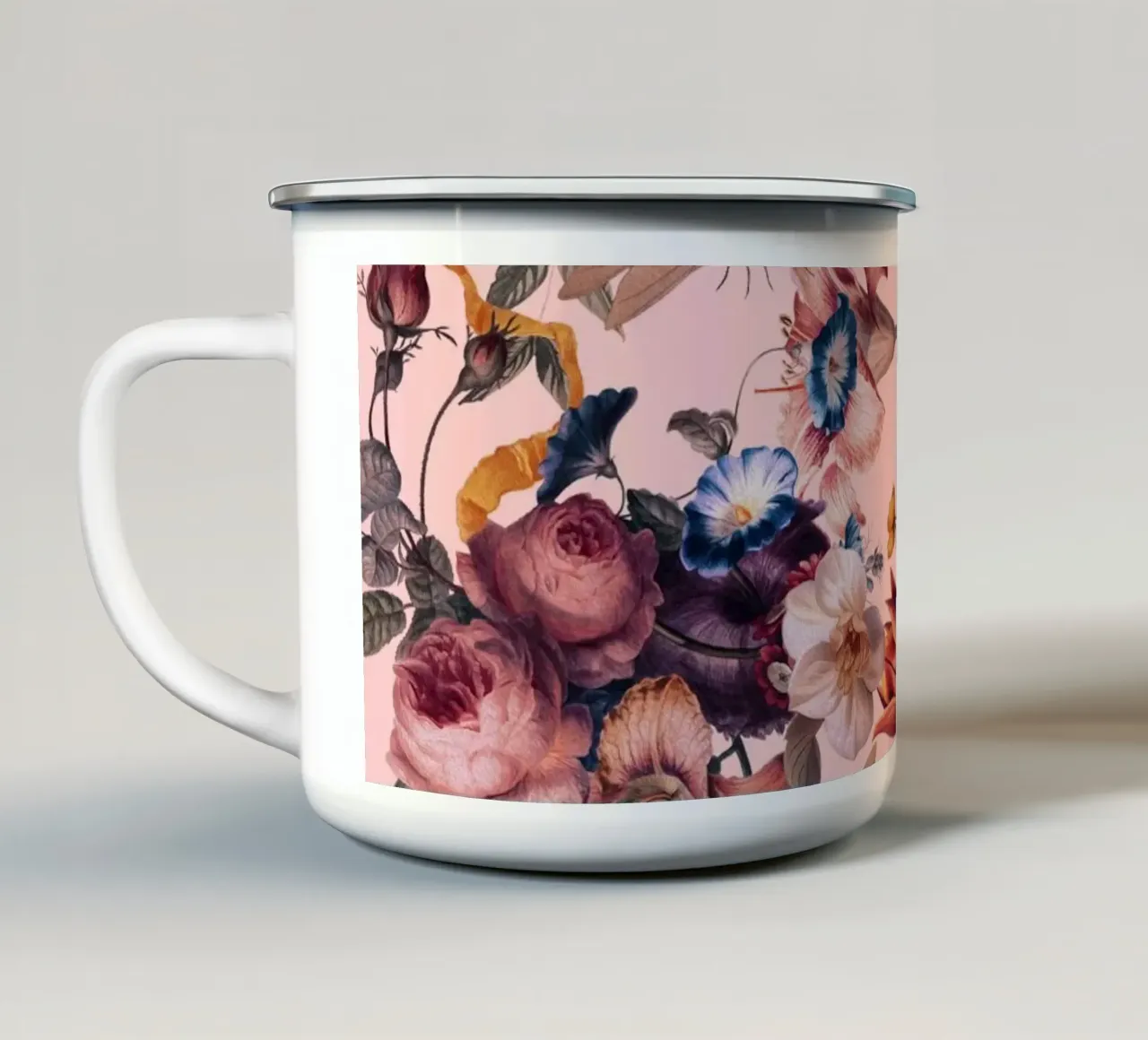 Mystic Blooms III tazza in smalto da burcukorkmazyurek