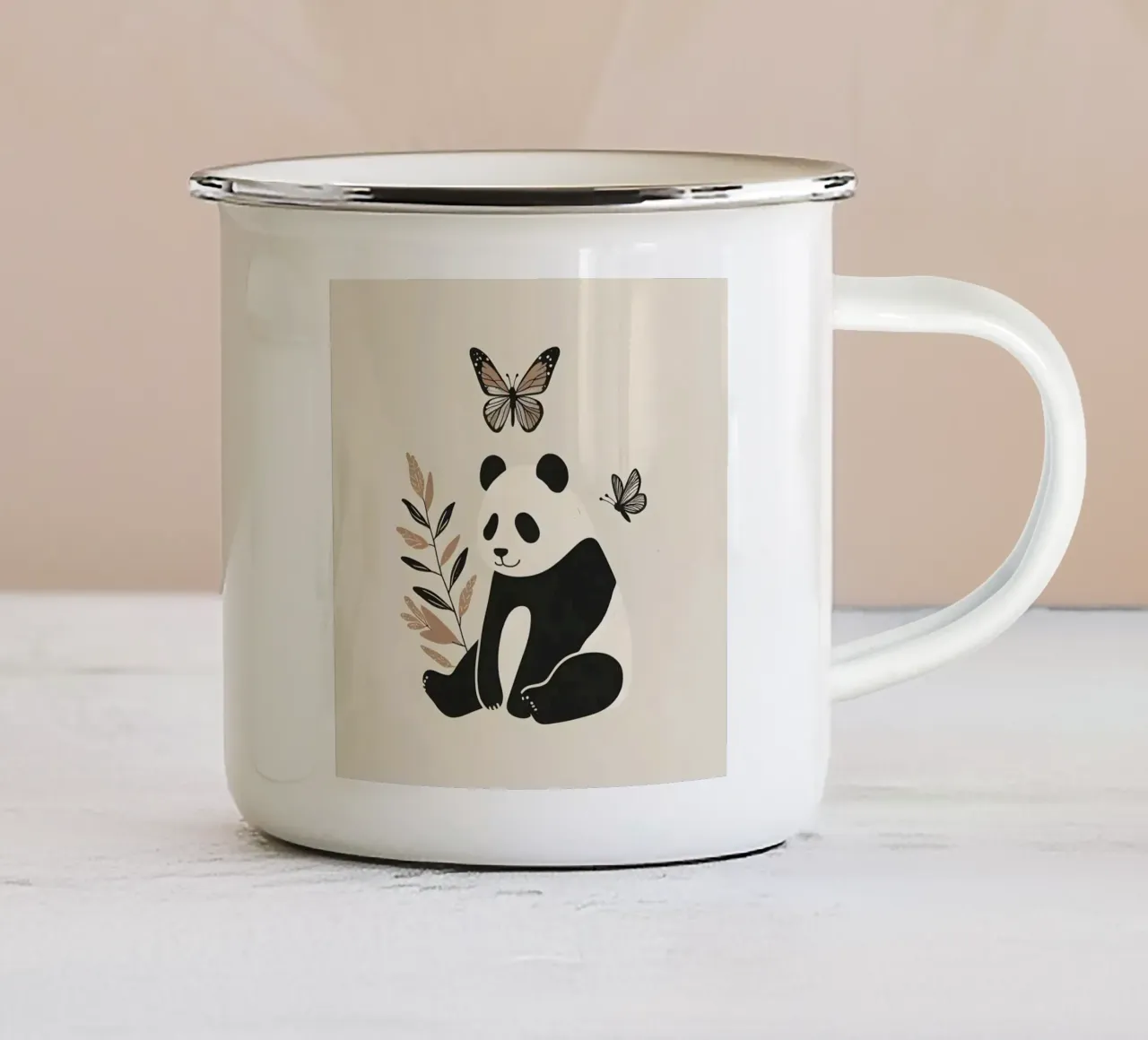 Essere presenti tazza in smalto da KANESYAARTS