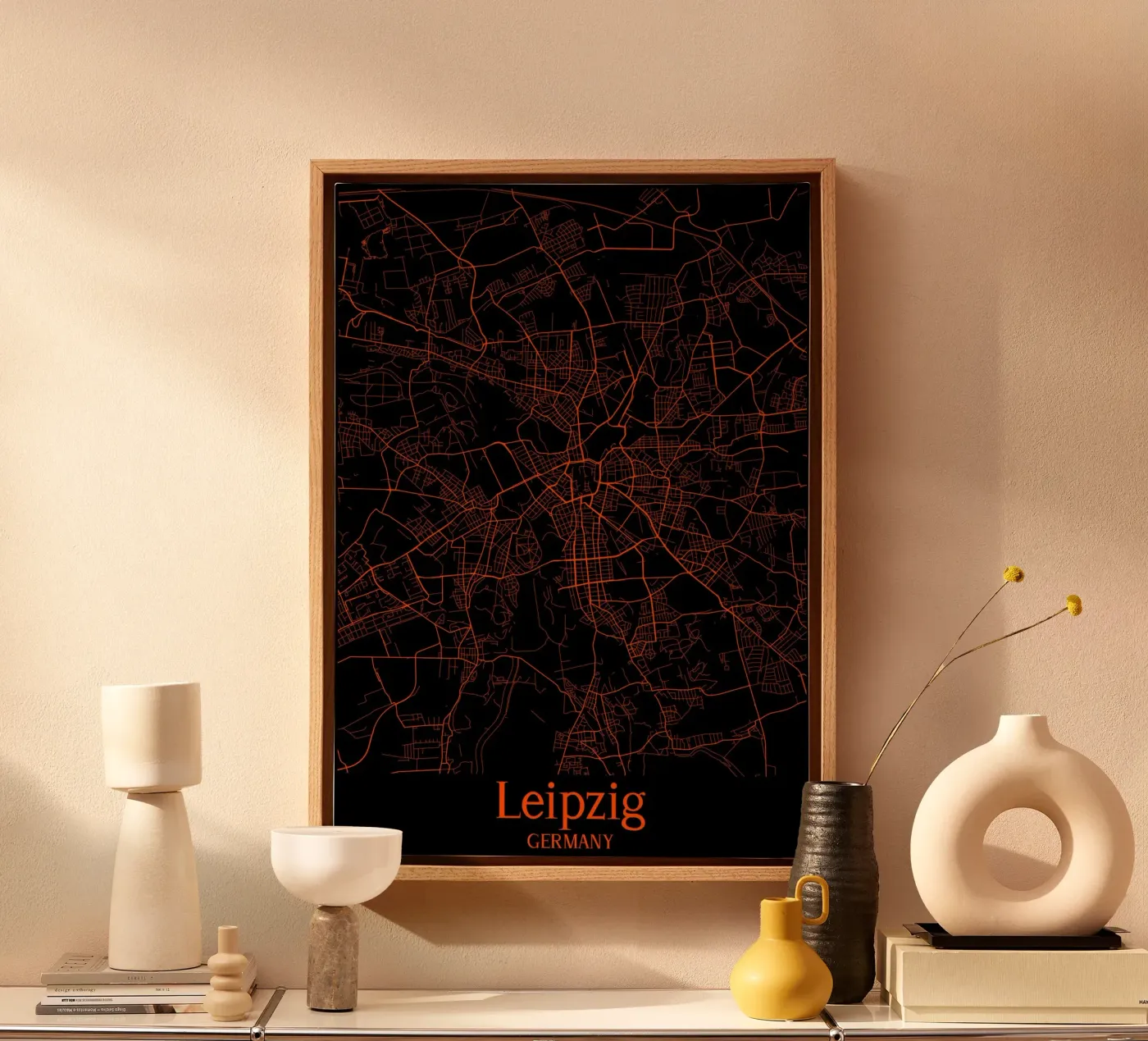 Leipzig canvas van MiMap