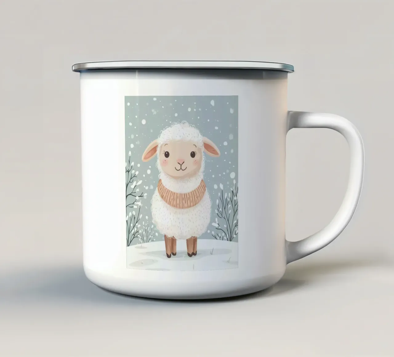 Pecore capricciose tazza in smalto da Happy Littles