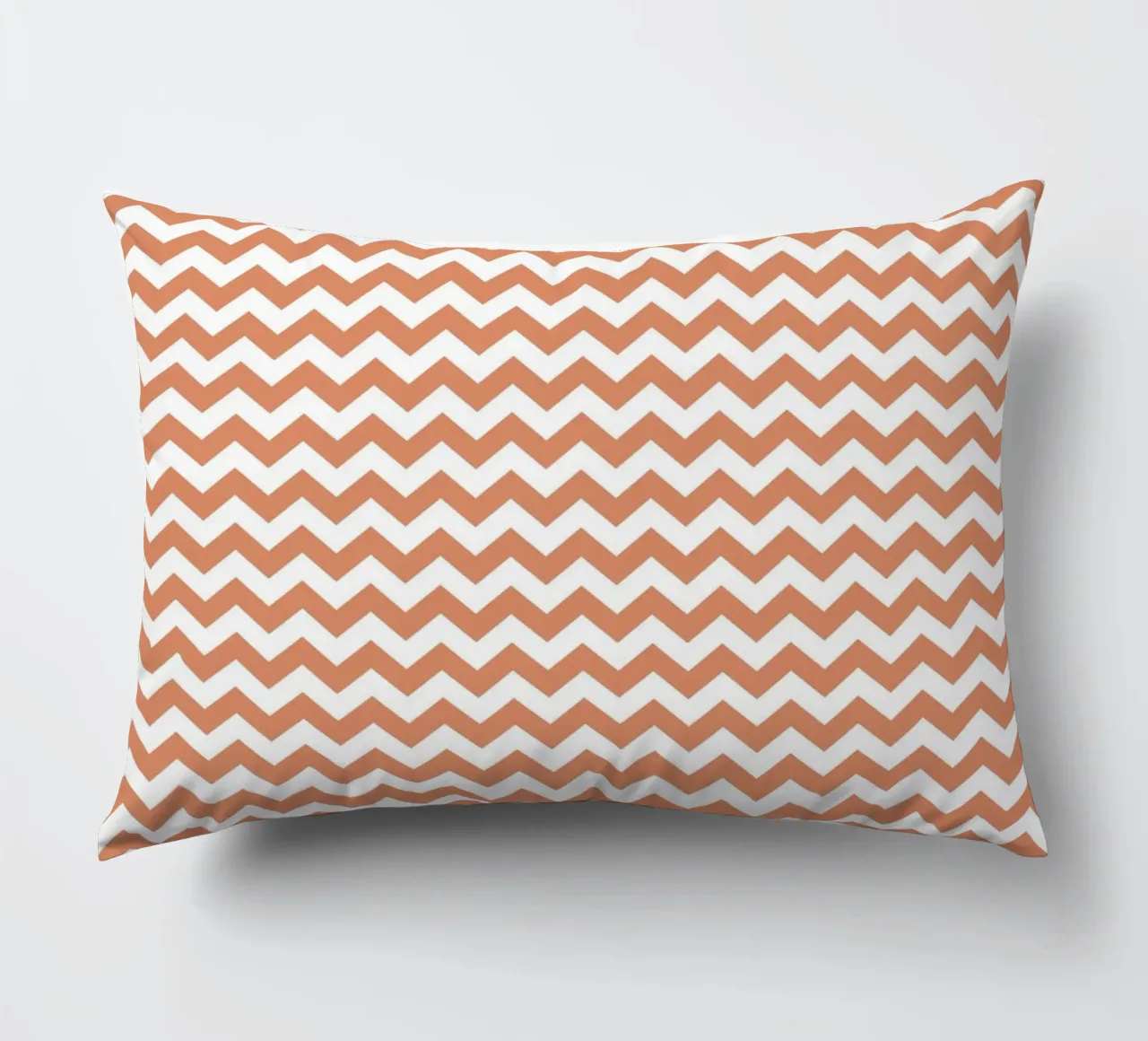 Minimal Chic Basic Chevron | Bianco e Arancione Terracotta cuscino da Beauty in Simplicity