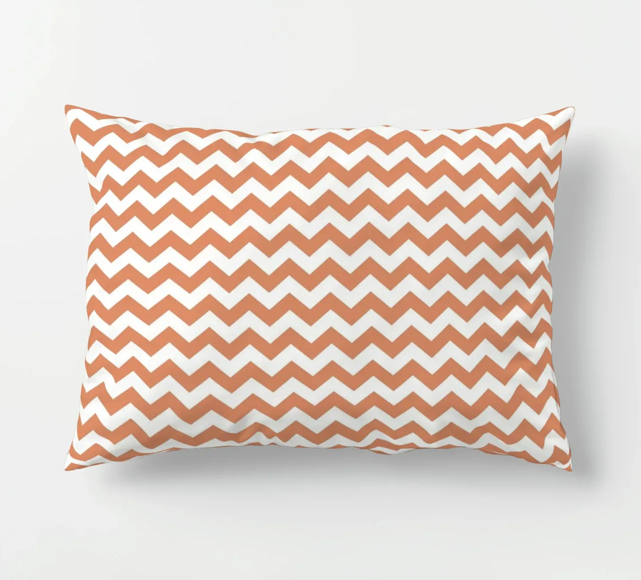 Minimal Chic Basic Chevron | Bianco e Arancione Terracotta cuscino da Beauty in Simplicity