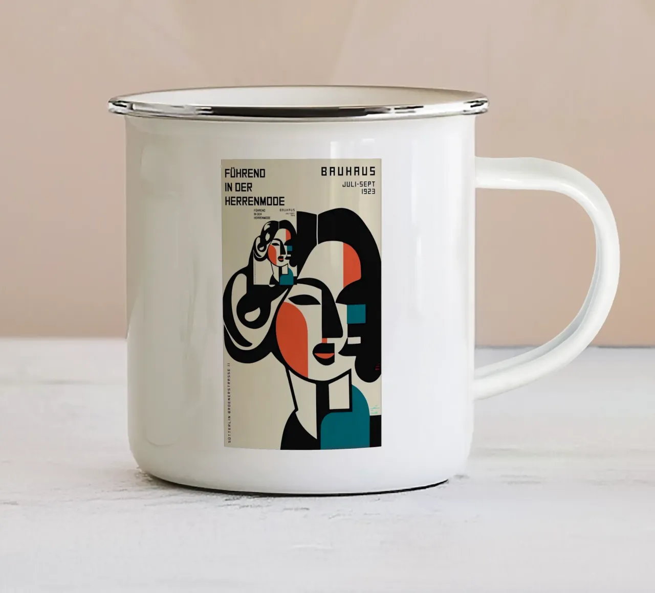 Bauhaus 1923 tazza in smalto da Simeon