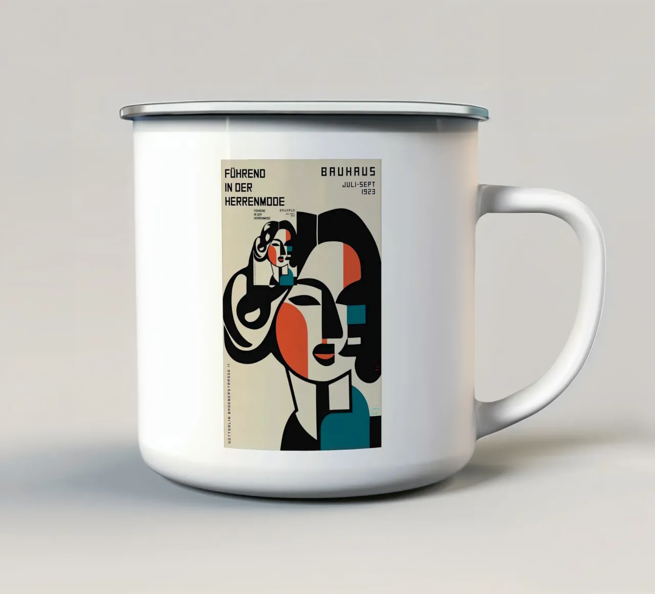 Bauhaus 1923 tazza in smalto da Simeon