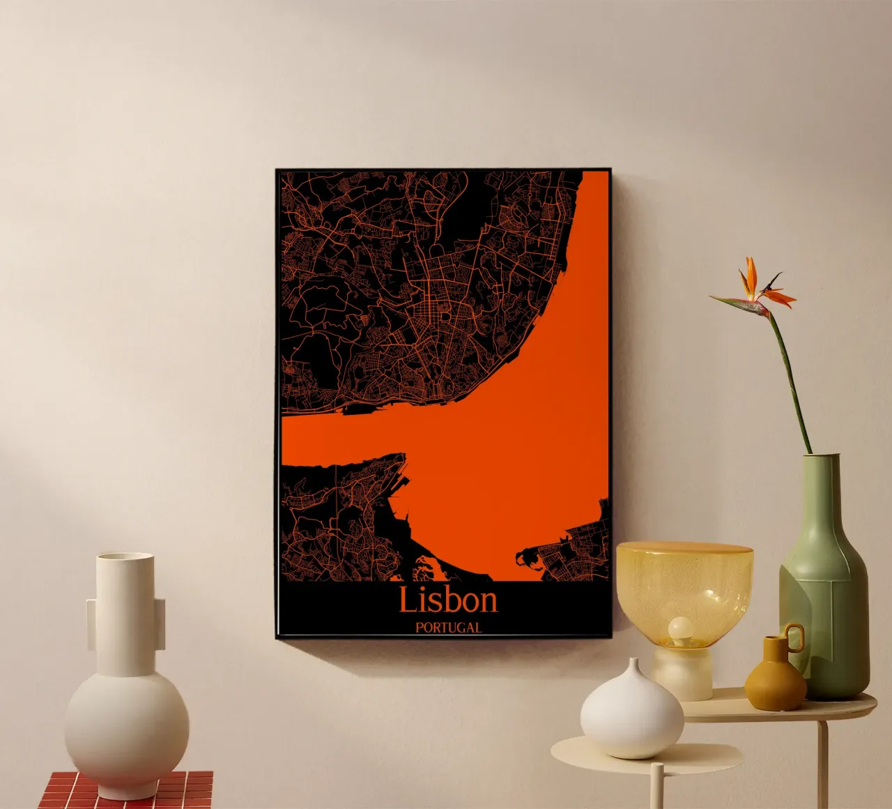 Lisbon acryl van MiMap
