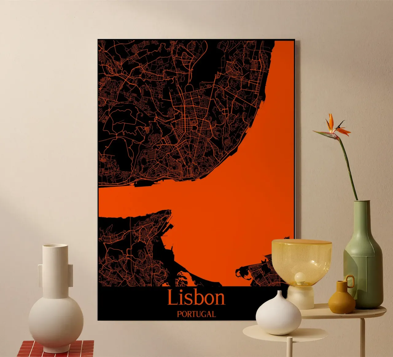 Lisbon acryl van MiMap