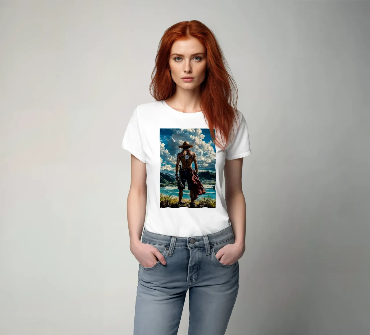 LUFFY PEZZO UNICO IN SPIAGGIA t-shirt da posterindo