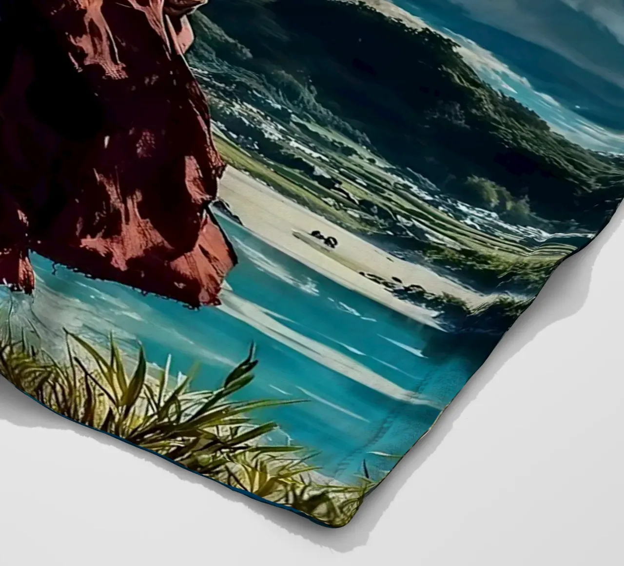 LUFFY PEZZO UNICO IN SPIAGGIA coperta in pile da posterindo