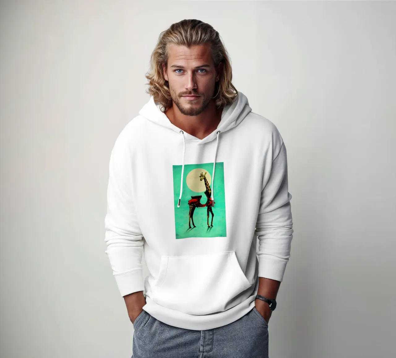 Giraffe felpa con cappuccio da Ali Gulec