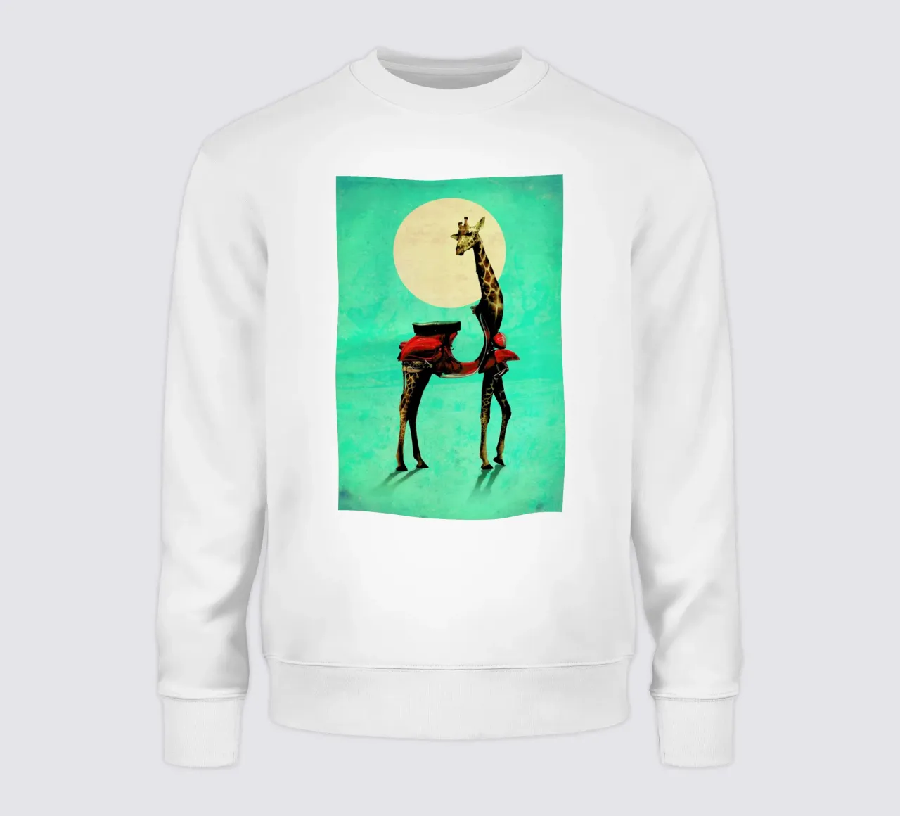 Giraffe sweatshirt by Ali Gulec