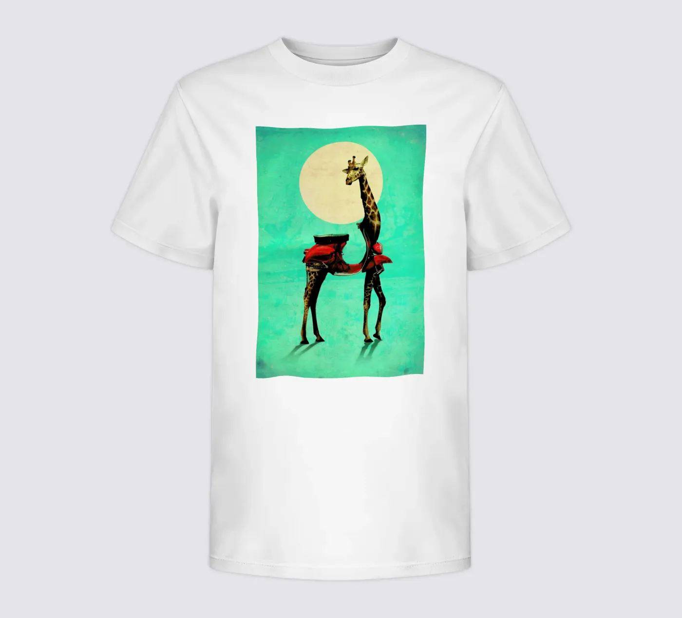 Giraffe kinder t-shirt van Ali Gulec