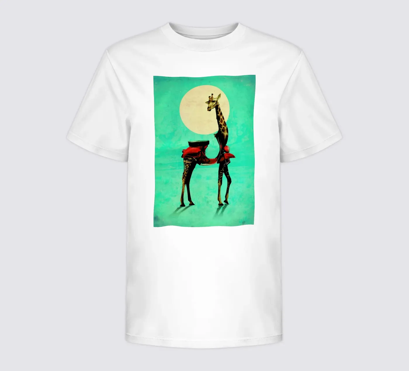 Giraffe kinder t-shirt van Ali Gulec