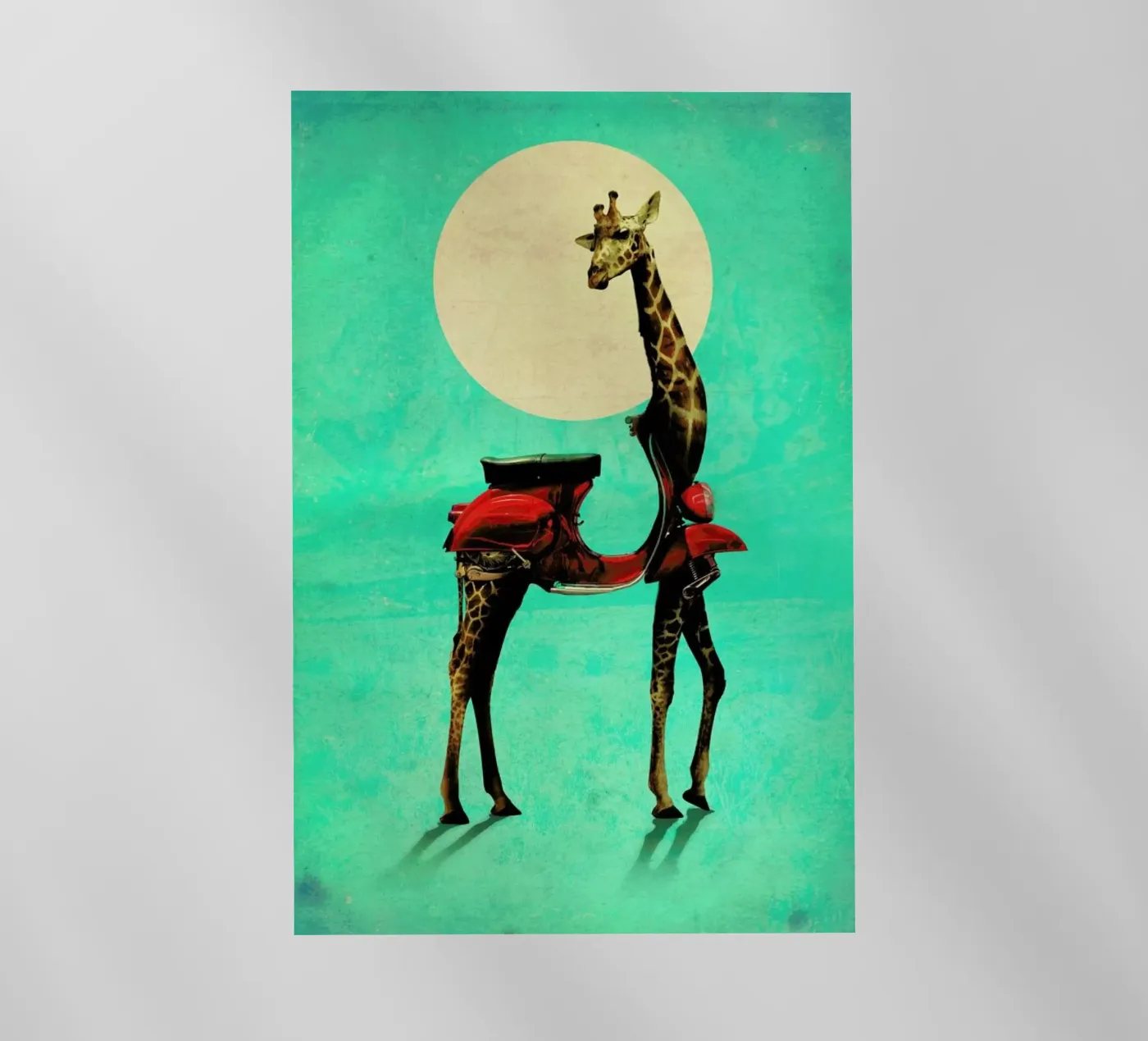 Giraffe backlit folie van Ali Gulec