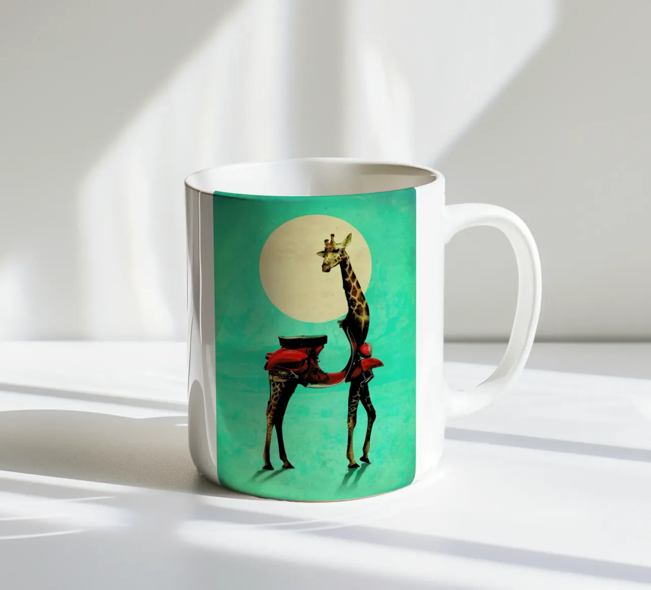 Giraffe tazza in ceramica da Ali Gulec