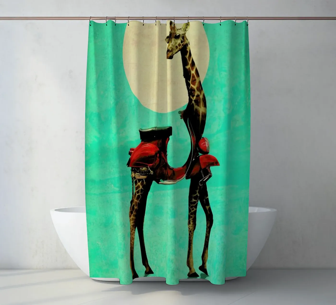 Giraffe Duschvorhang von Ali Gulec