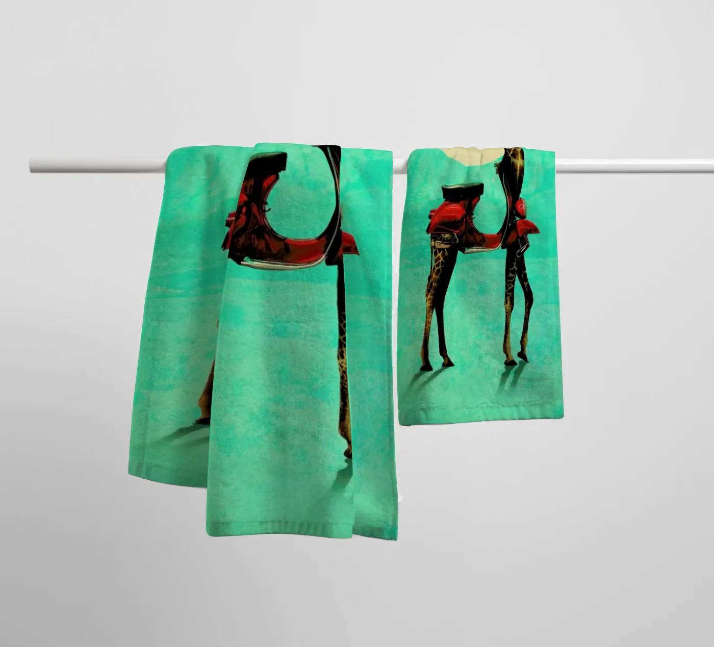 Giraffe Handtuch von Ali Gulec