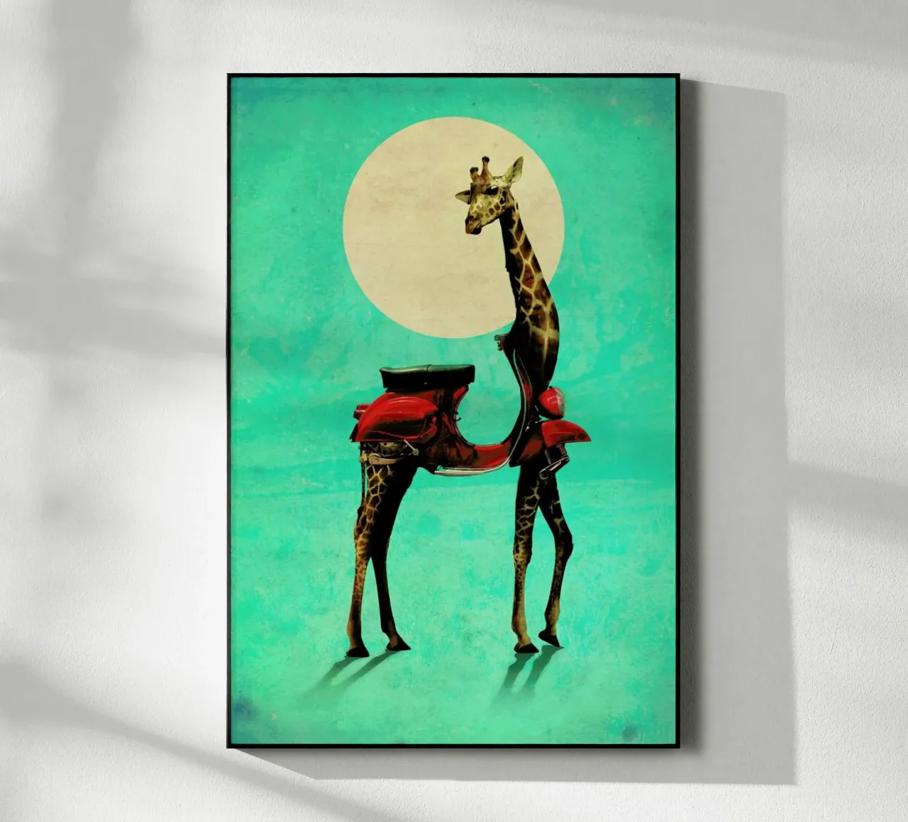 Giraffe acryl van Ali Gulec