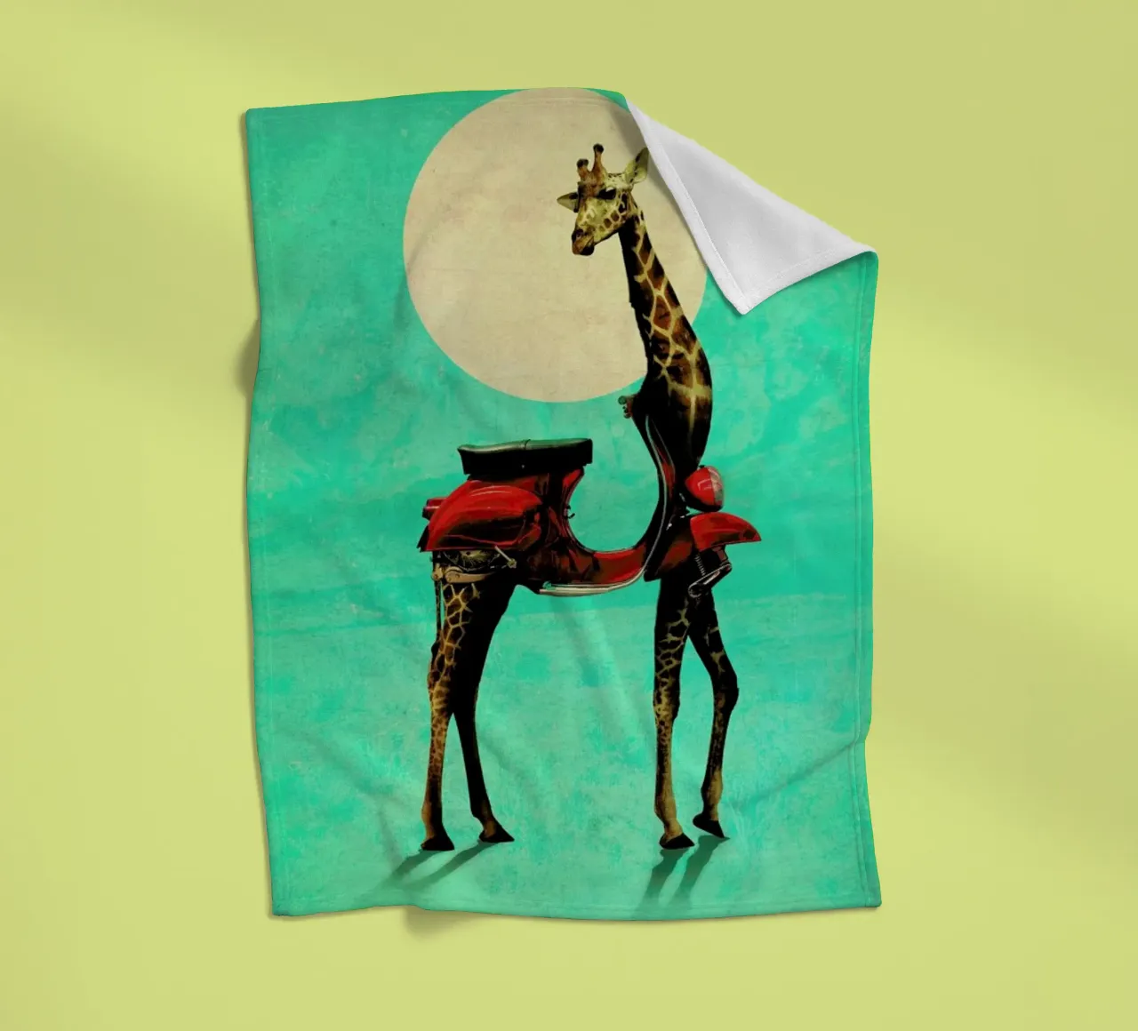 Giraffe Fleecedecke von Ali Gulec
