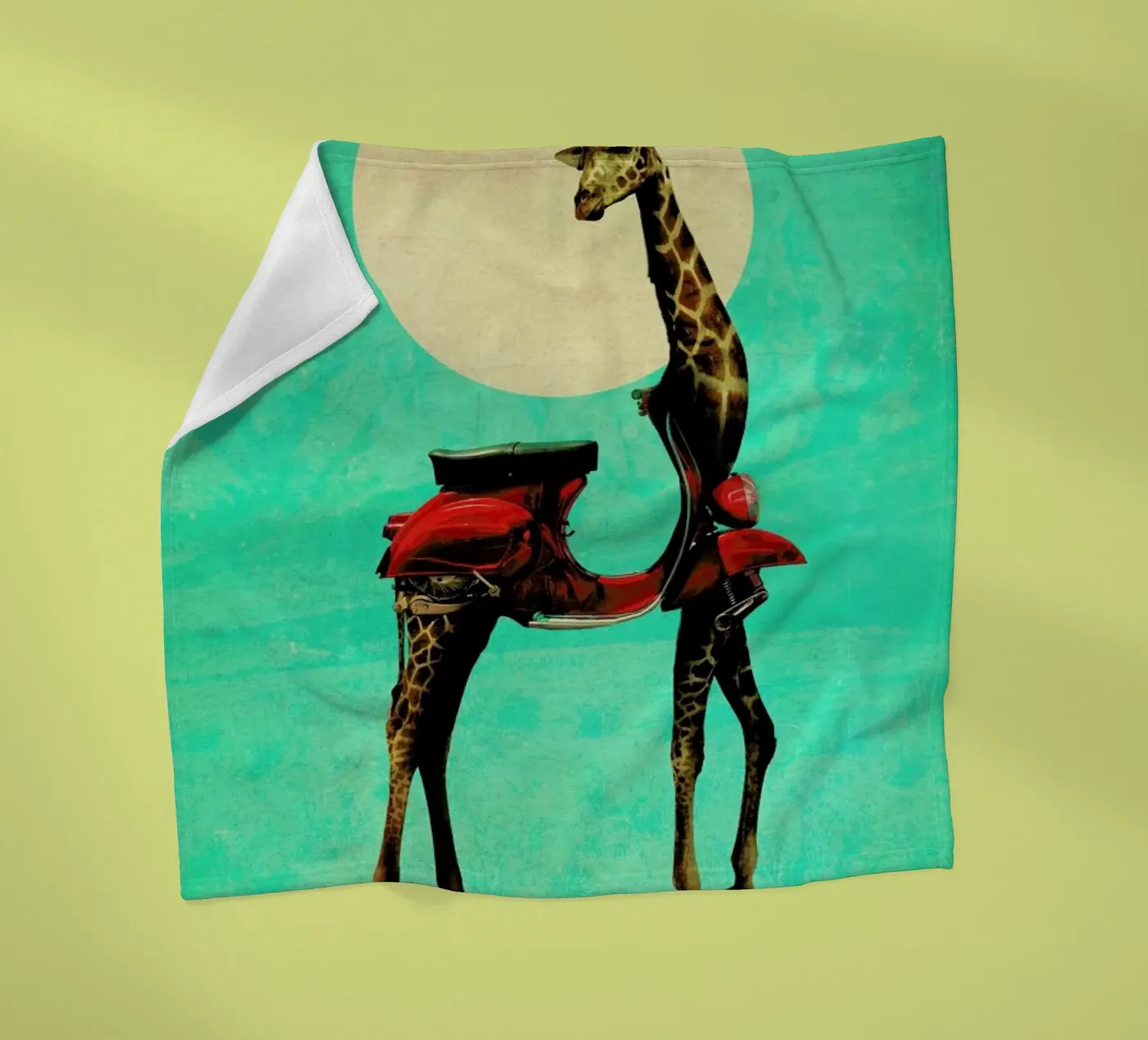 Giraffe fleecedeken van Ali Gulec