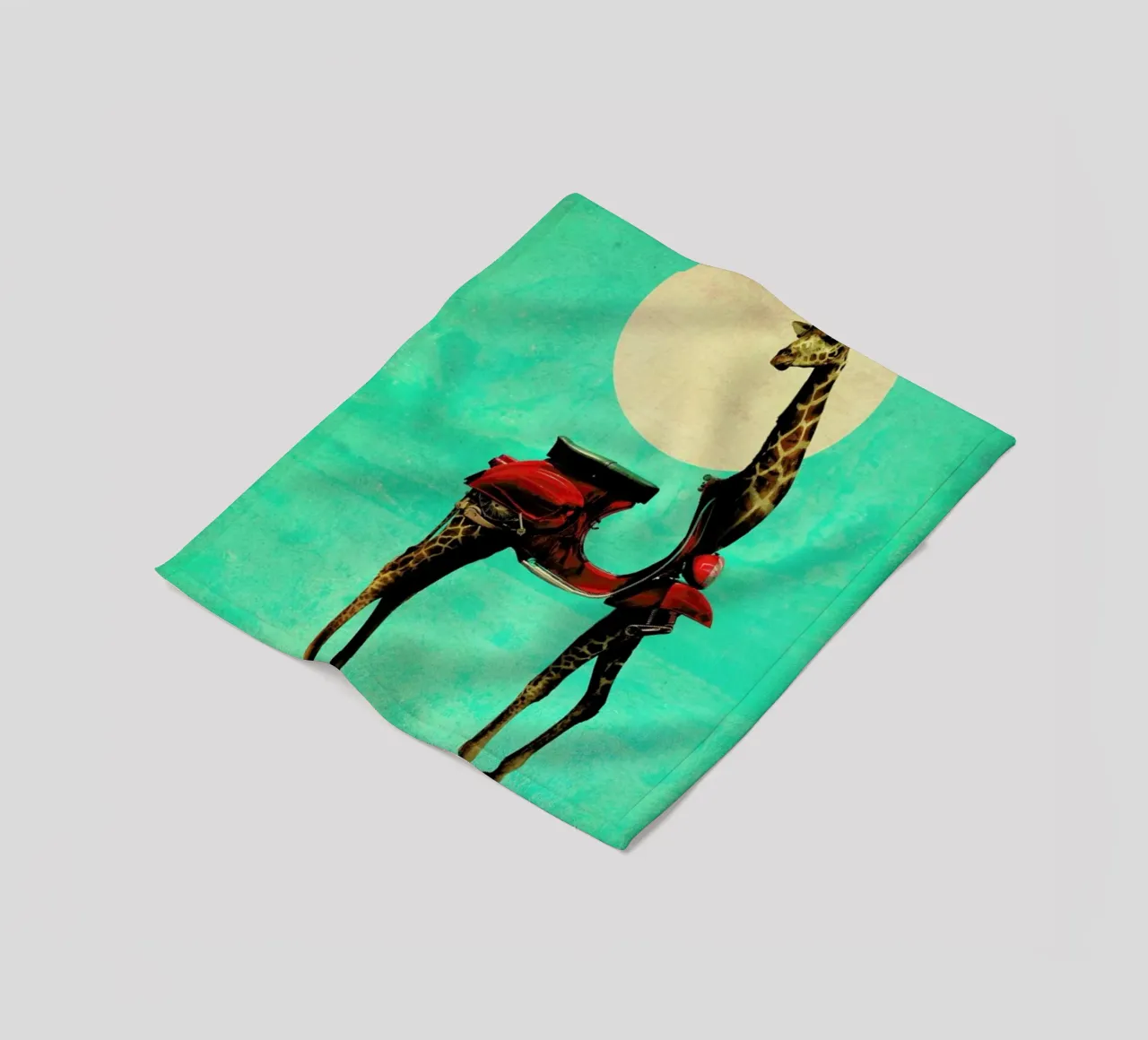 Giraffe Fleecedecke von Ali Gulec